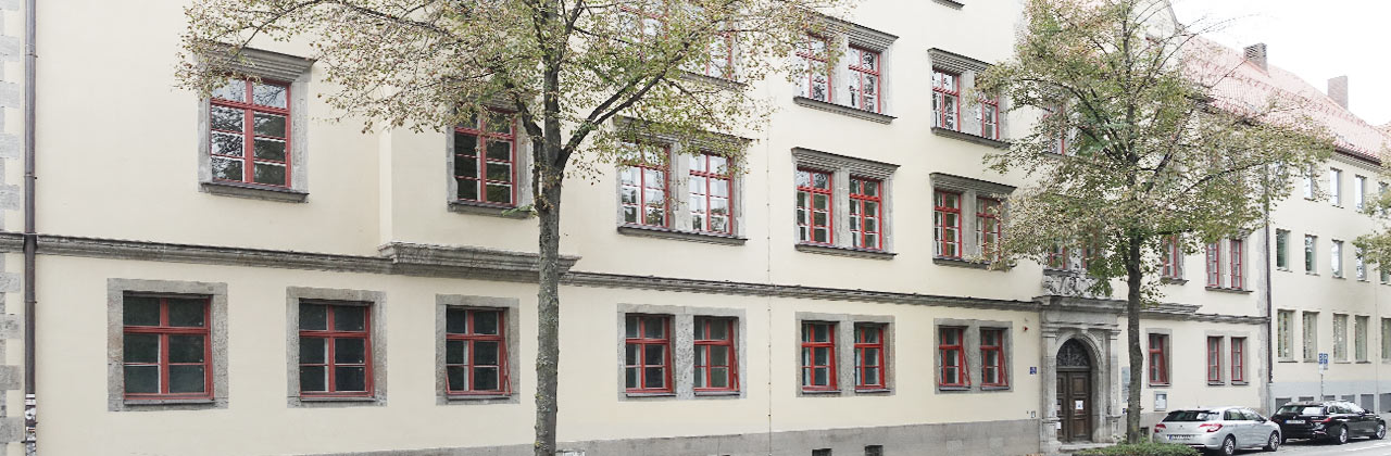 Ansicht des Gebäudes in der Landshuter Straße 4 in Regensburg